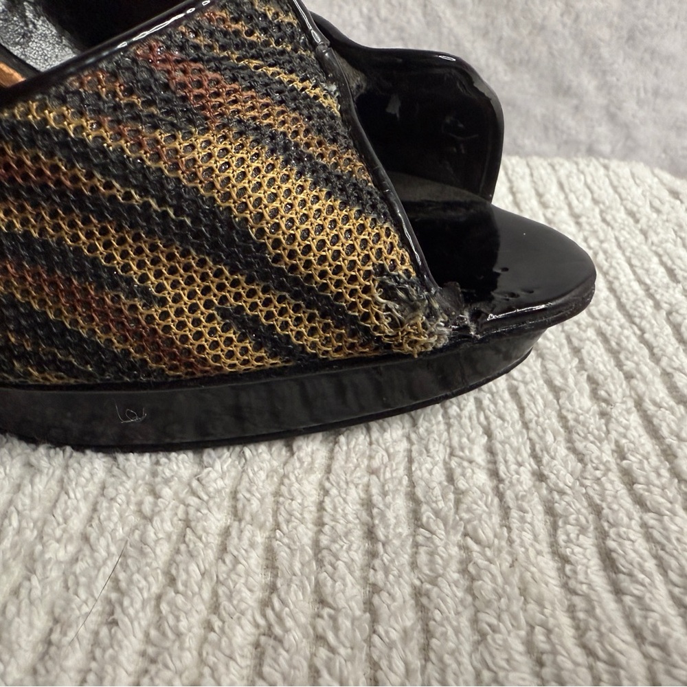 Carlos Santa kitten heels ! Tiger print size 10 - Picture 5 of 6